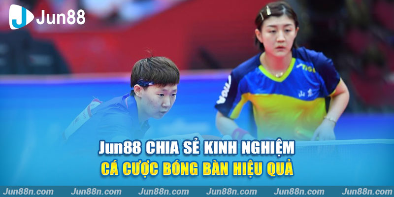 JUN88 chia sẻ kinh nghiệm cá cược bóng bàn hiệu quả